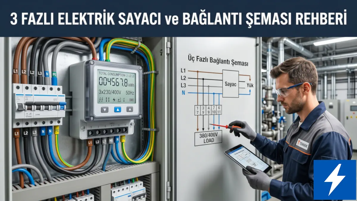 3 fazlı elektrik sayacı bağlantı şeması kapak görseli