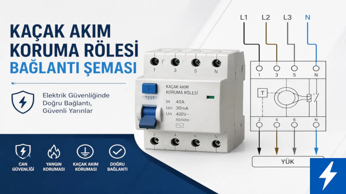 Kaçak Akım Koruma Rölesi Bağlantı Şeması ve Detaylı Rehber 1 Kaçak akım koruma rölesi bağlantı şeması kapak görseli