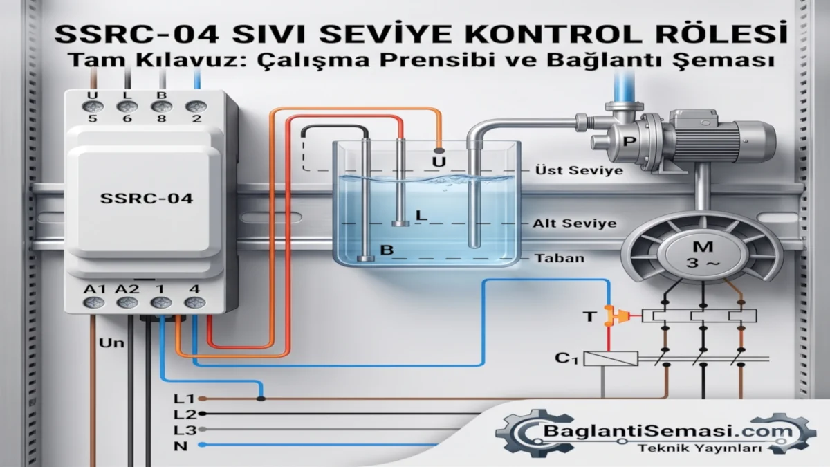 SSRC-04 Bağlantı Şeması (Sıvı Seviye Kontrol Rölesi) 1 Ssrc-04 bağlantı şeması kapak görseli