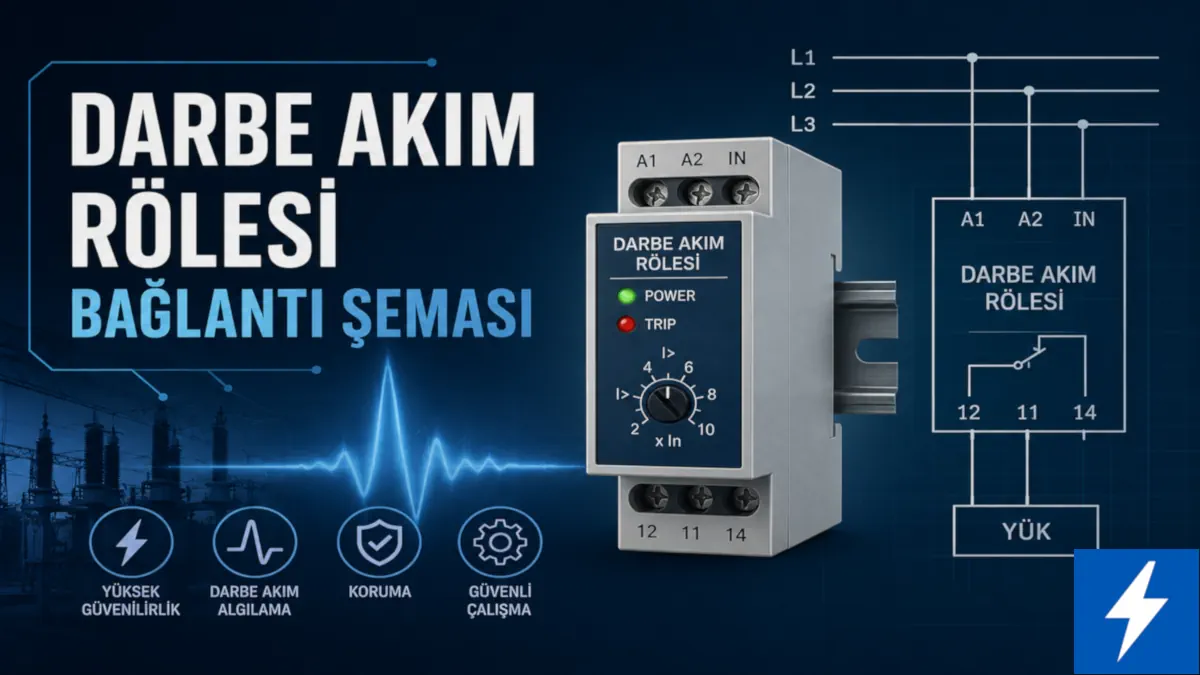 Darbe Akım Rölesi Bağlantı Şeması (Telerüptör): Nedir ve Nasıl Çalışır? 1 darbe akım rölesi bağlantı şeması kapak görseli