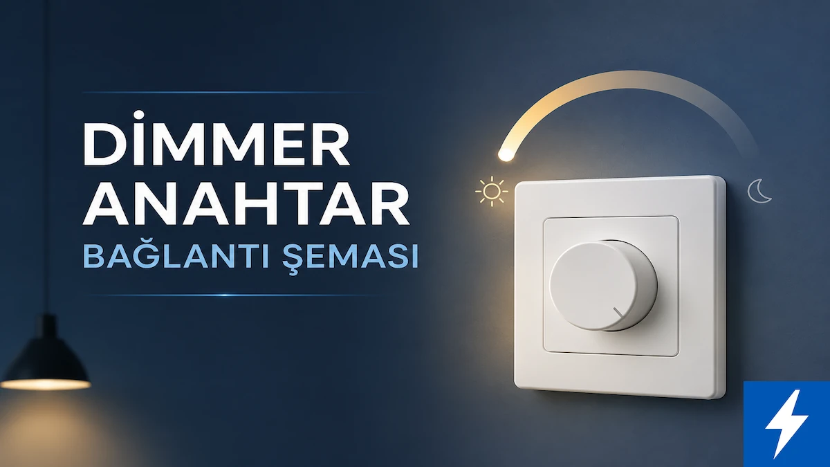 Dimmer Anahtar Bağlantı Şeması 1 Dimmer anahtar bağlantı şeması kapak görseli