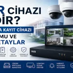 NVR Cihazı Nedir? IP Kamera Kayıt Cihazı Kurulumu ve Tüm Detaylar 7 NVR cihazı ön panel ve arka panel bağlantı portlarını ve detaylarını anlatan teknik makale kapak görseli