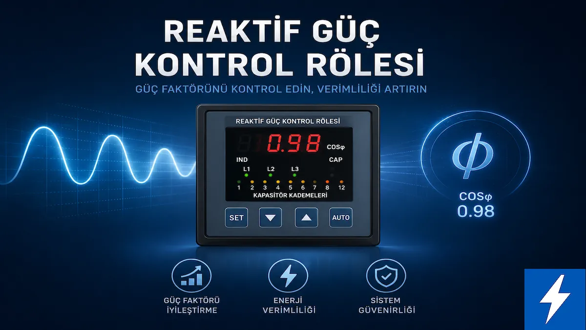 Reaktif güç kontrol rölesi bağlantı şeması kapak görseli