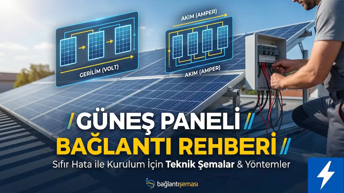 Akıllı İnvertörlü Off-Grid Güneş Panelleri Bağlantı Şeması ve Kurulum Rehberi 1 Güneş paneli bağlantı şeması ve sıfır hata ile kurulum rehberi kapağı