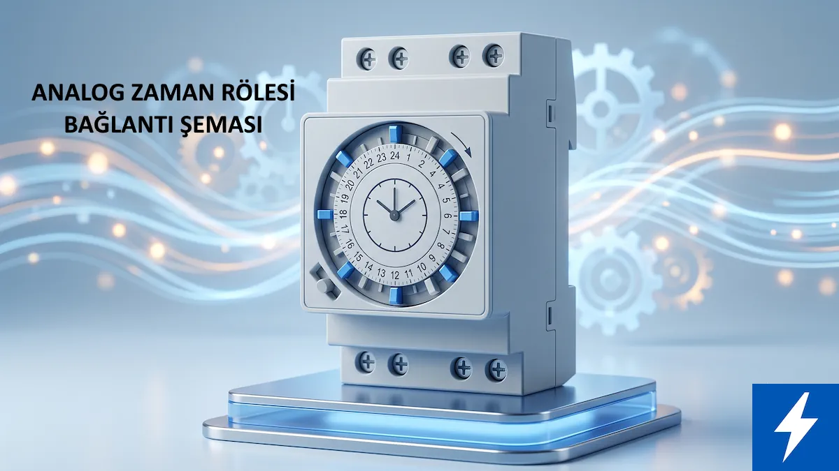 Analog zaman rölesi bağlantı şeması kapak görseli