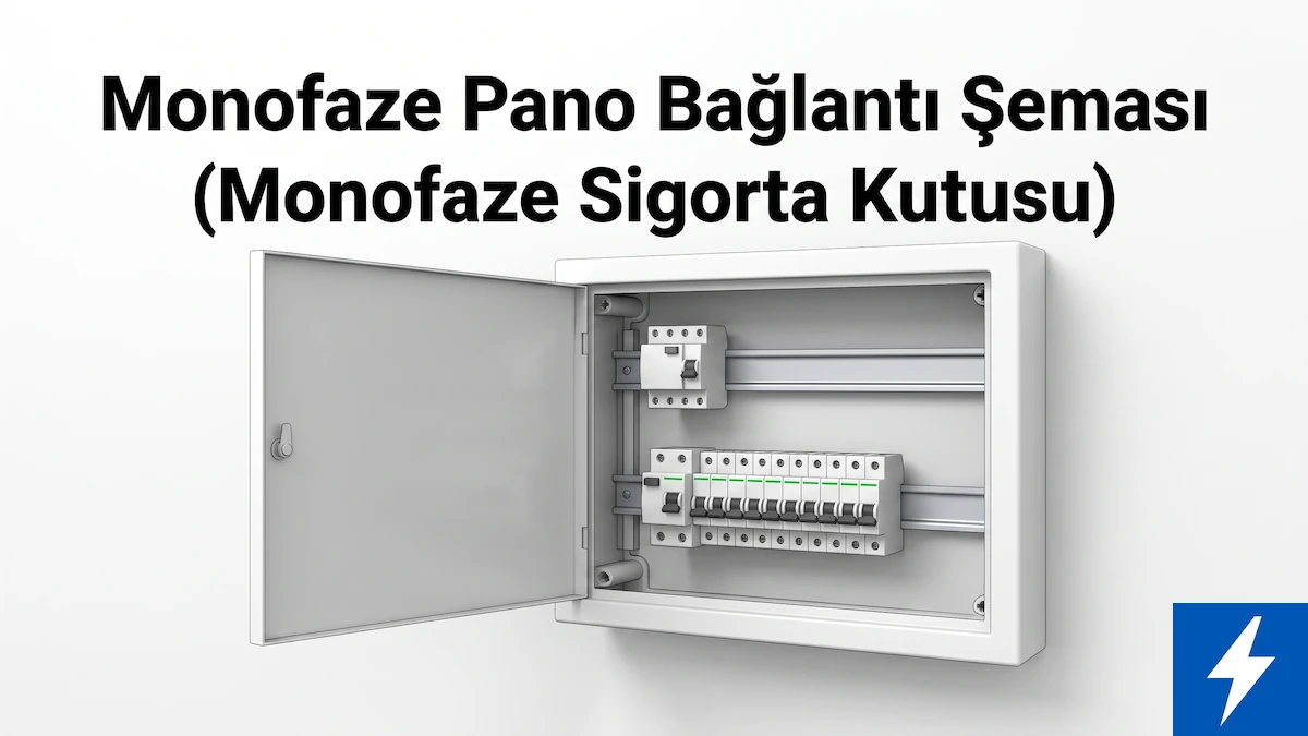 monofaze pano bağlantı şeması (Monofaze Sigorta Kutusu Bağlantısı kapak görseli)