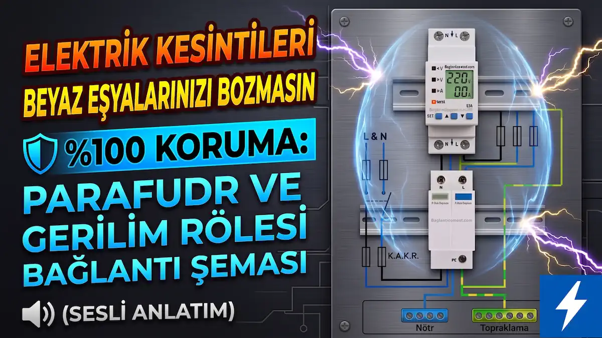 Parafudr ve gerilim koruma rölesi bağlantı şeması kapak görseli